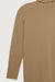 Turtleneck top in dark beige — main image