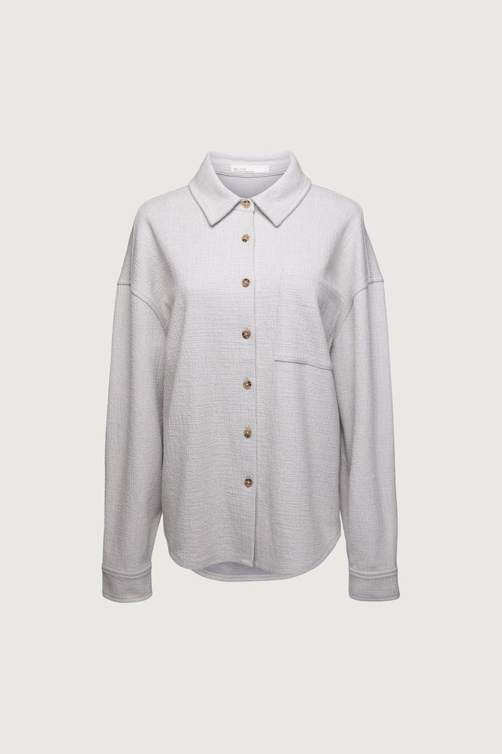 OVERSIZED KNIT SHIRT in ANTARCTICA — alternate angle