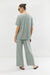 Boat neck top in slate gray — main image