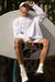 Graphic oversized t-shirt in white — main image