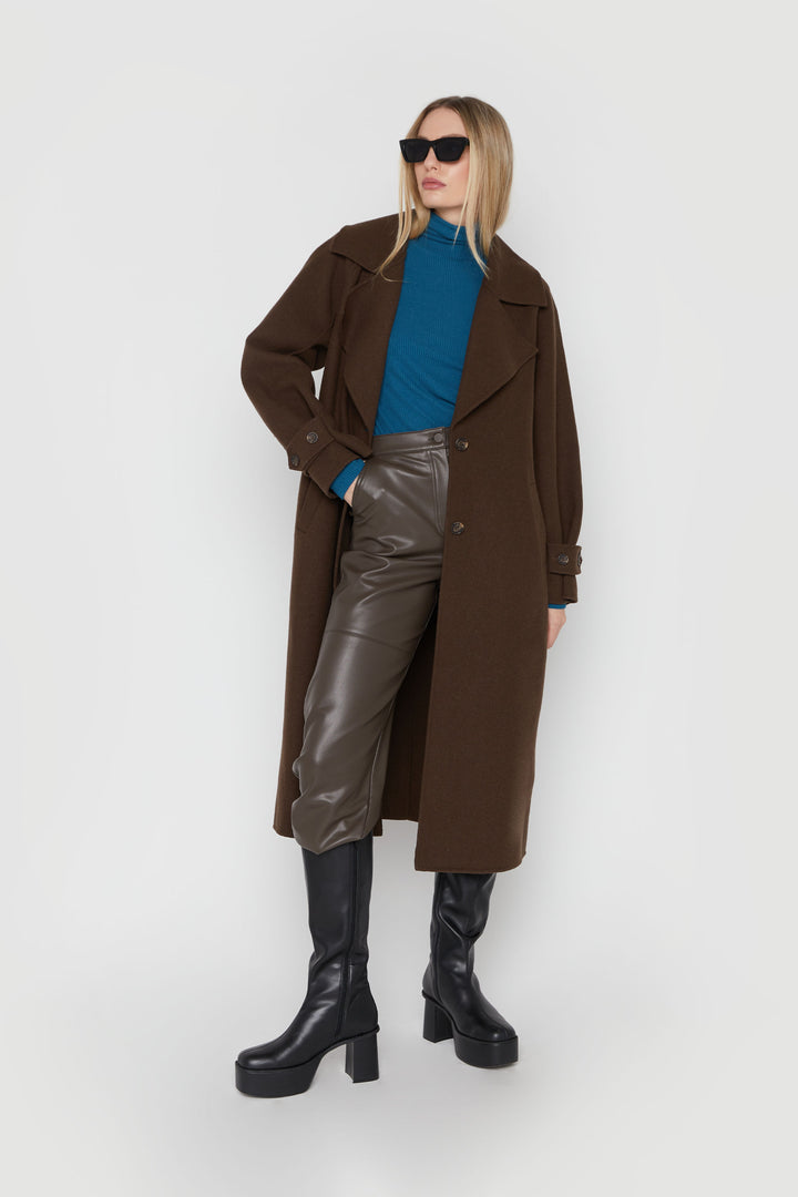 TURTLENECK TOP in Legion Blue — alternate angle