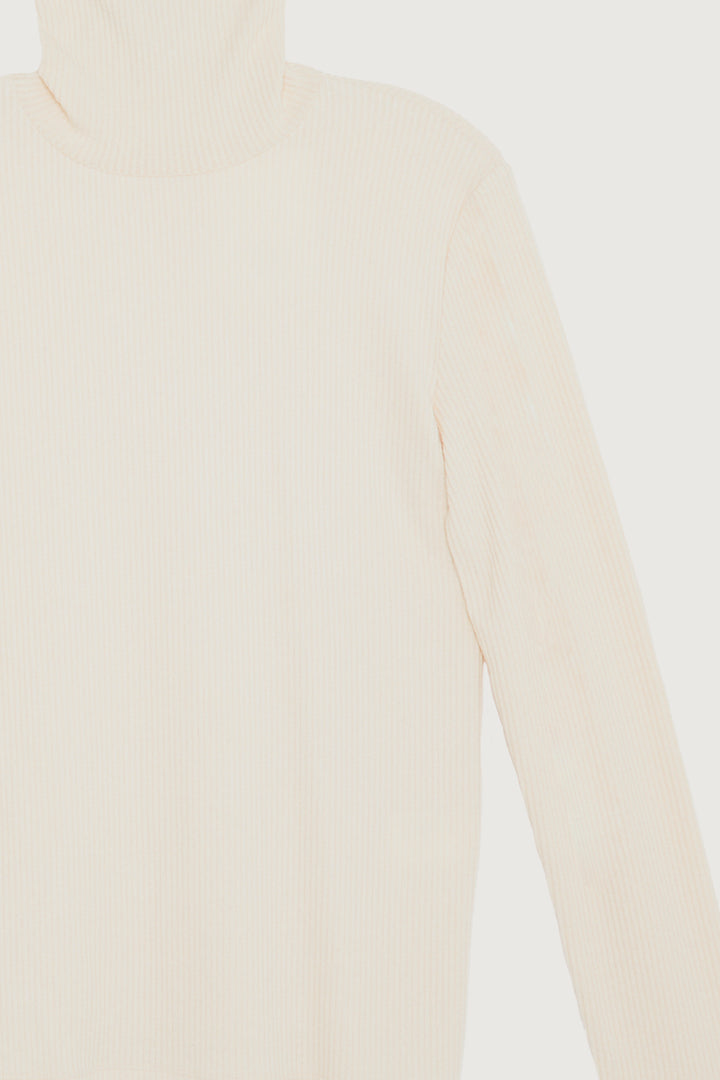 TURTLENECK TOP in Oatmeal — alternate angle