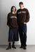 Oversized graphic sweatshirt in coffee bean w — main image