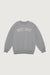 Oversized graphic sweatshirt in dark heather grey w — main image