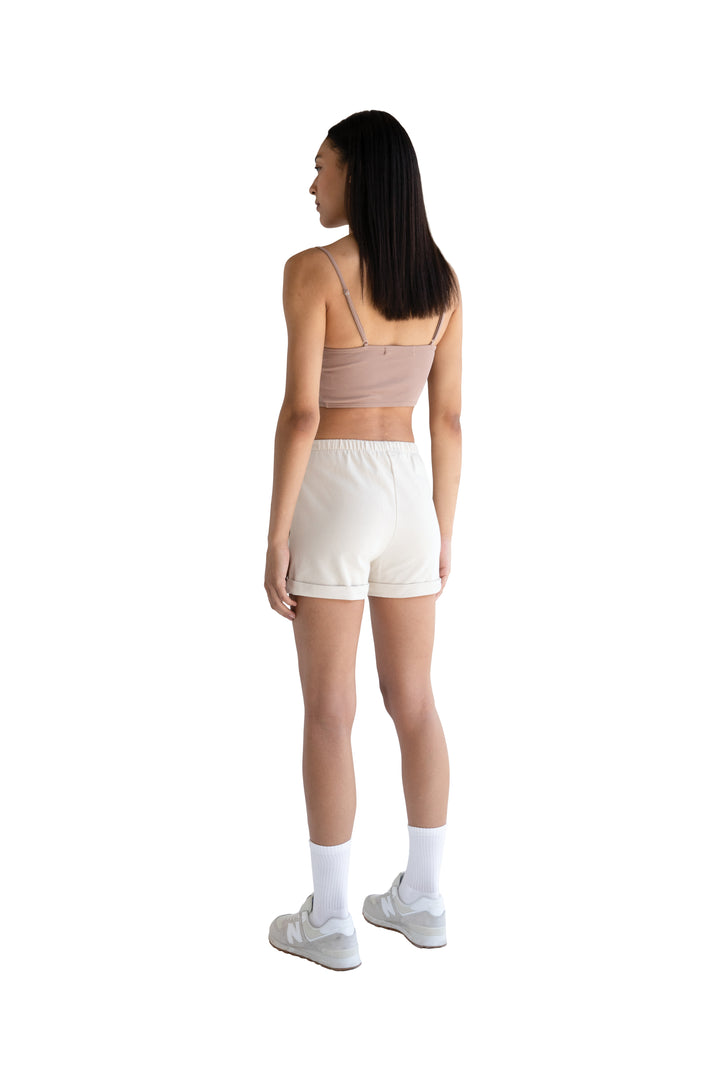 KNOTTED TANK in Blush Brown — alternate angle