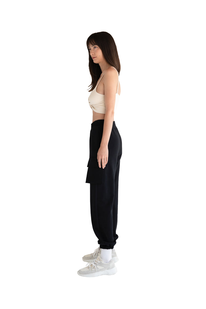 KNOTTED TANK in White Swan — alternate angle