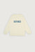 Oversized graphic crewneck in white asparagus legion blue — main image