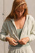 Cropped zip-up hoodie in desert sage — main image