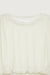 Cropped wide top in bone white — main image