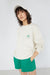 Logo graphic sweatshirt in bone white graphic — main image