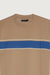 Stripe t-shirt in toasted almond stripe — main image