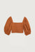 Puff sleeve blouse in argan oil — main image