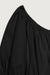 Cropped blouse in black — main image