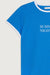 Contrast trim tee in ocean blue white — main image