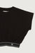 Cropped waistband tee in black — main image