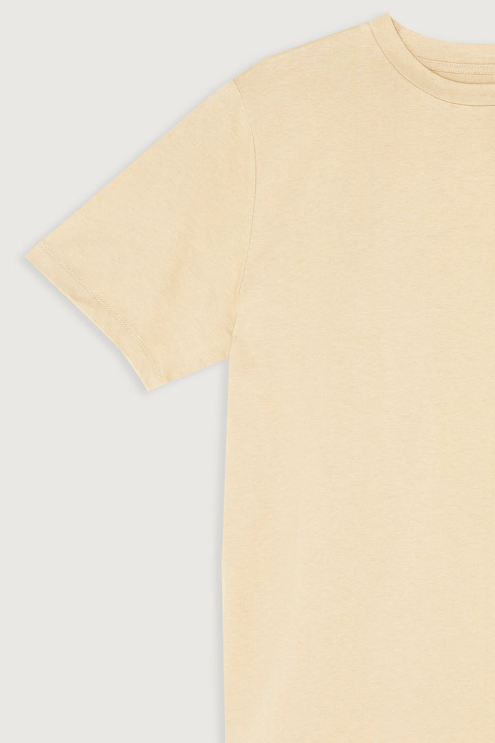 RELAXED FIT TEE in Beige — alternate angle