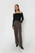 Off-shoulder top in black — main image