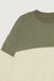 Colour block sweatshirt in sage fog — main image