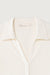 Collared button front top in cream — main image