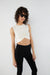 Front knot tank in cream — main image
