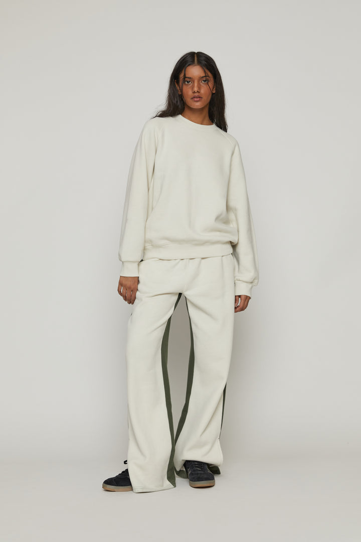 CREWNECK SWEATSHIRT in Cream — alternate angle