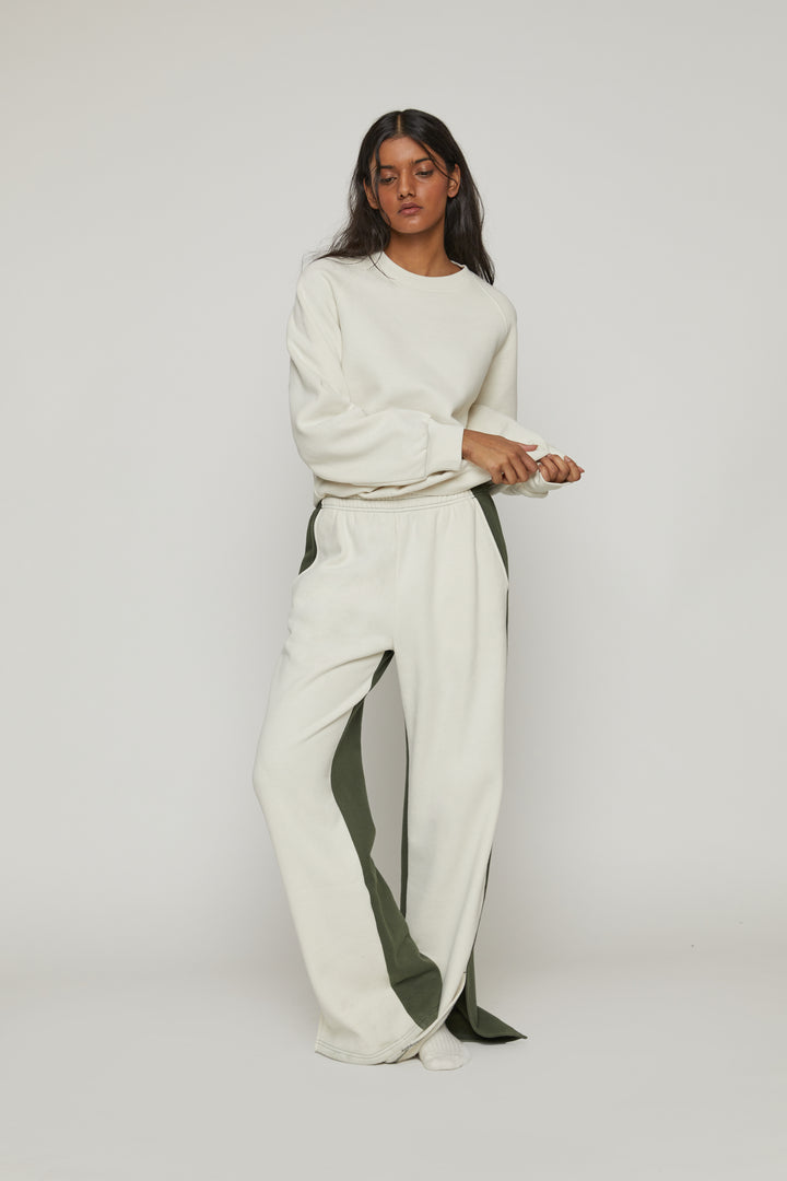 CREWNECK SWEATSHIRT in Cream — alternate angle