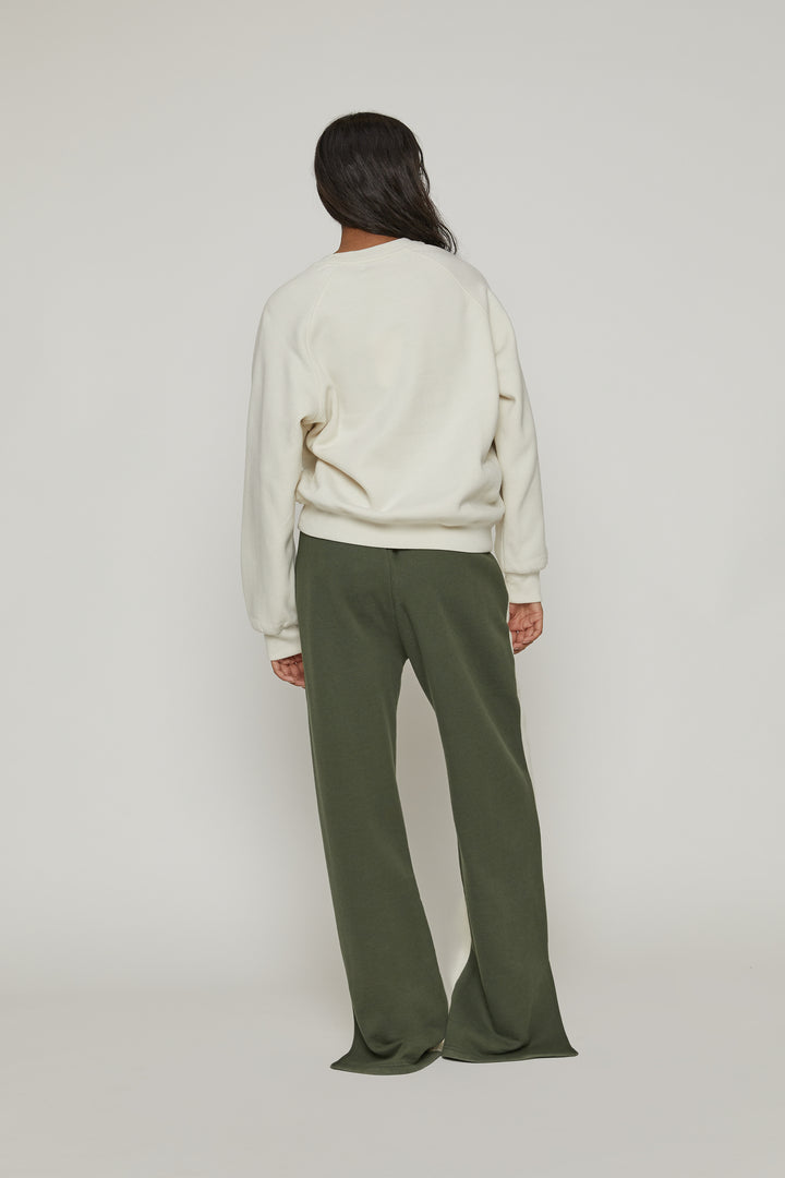 CREWNECK SWEATSHIRT in Cream — alternate angle