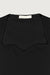 Cap sleeve top in black — main image
