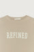 Refined oversized sweatshirt in taupe — main image