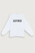 Refined oversized sweatshirt in white — main image