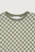 Checkered long sleeve top in olive checker — main image