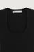 Square neckline bodysuit in black — main image
