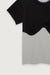 Colour block tee in black — main image