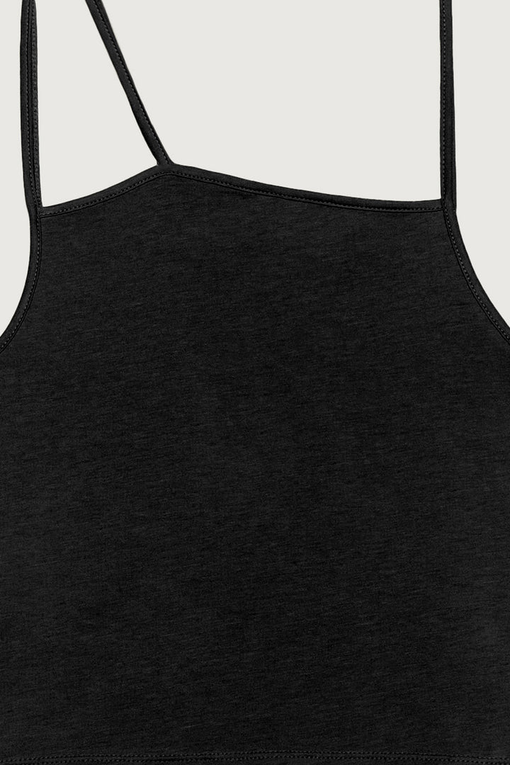 THREE STRAP TANK in Black — alternate angle