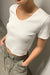 Babydoll t-shirt in white — main image