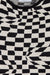 Checkered knit tank in black — main image