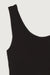 One shoulder tank with thin strap in black — main image
