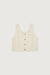 Cropped textured tank in oatmeal — main image