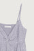 Peplum tank top in lilac gray cream — main image