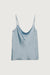 Cowl neck camisole in misty blue — main image