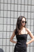 Ribbed tank in black — main image