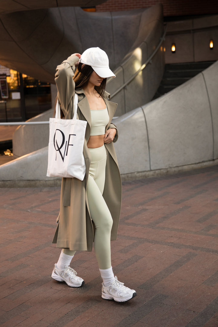 SQUARE NECK CROPPED TANK in Desert Sage — alternate angle