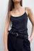 Slim fit tank in black — main image