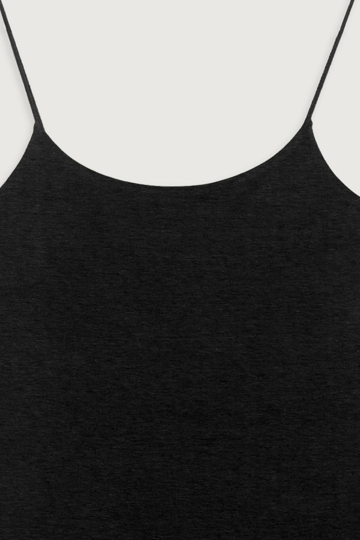 SLIM FIT TANK in Black — alternate angle