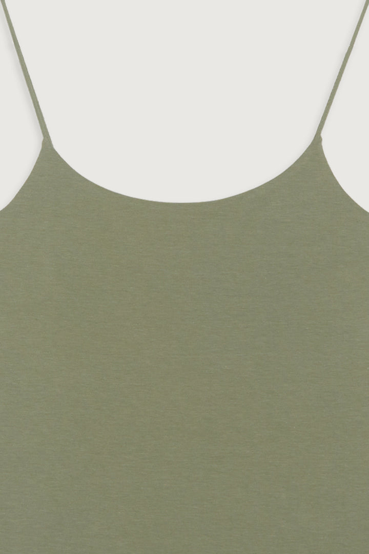 SLIM FIT TANK in Seagrass — alternate angle