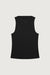 Classic ribbed tank top in black — main image