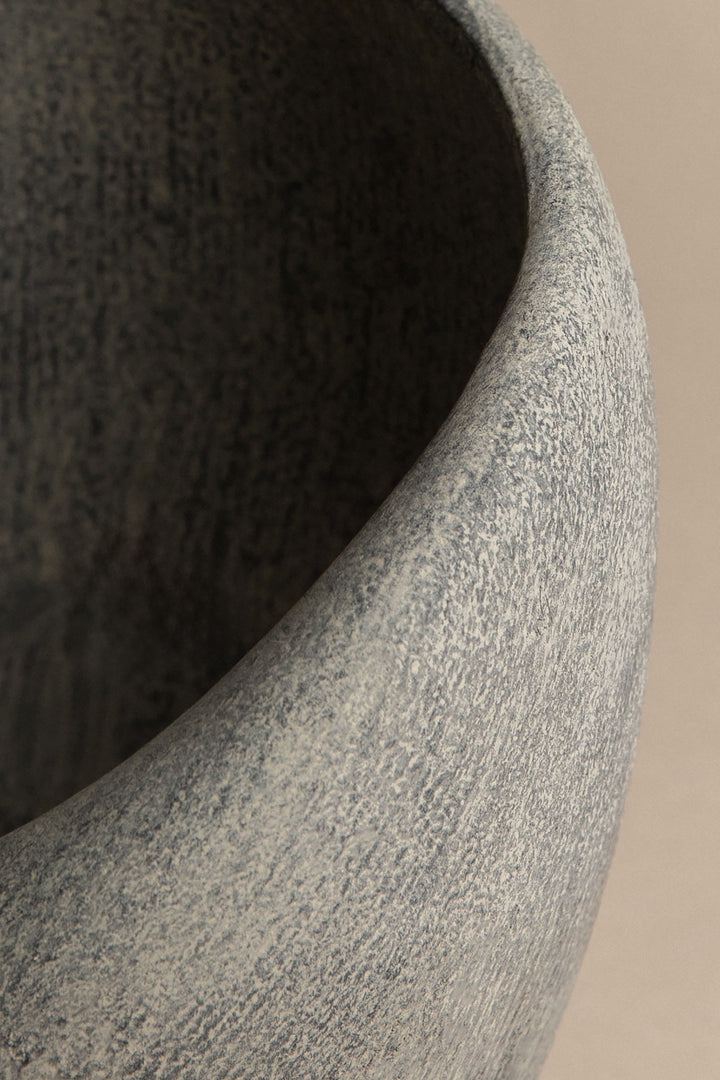 SINU VASE in Grey Wash — alternate angle