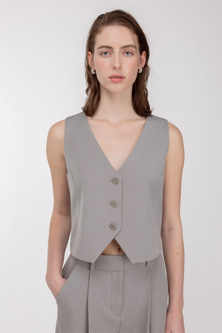 SUITING VEST in Cloudburst — alternate angle