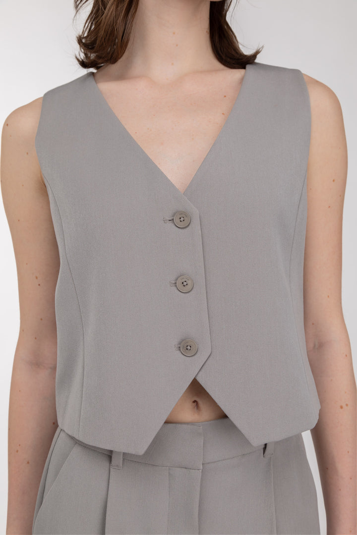 SUITING VEST in Cloudburst — alternate angle