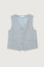 Suit vest in misty blue — main image